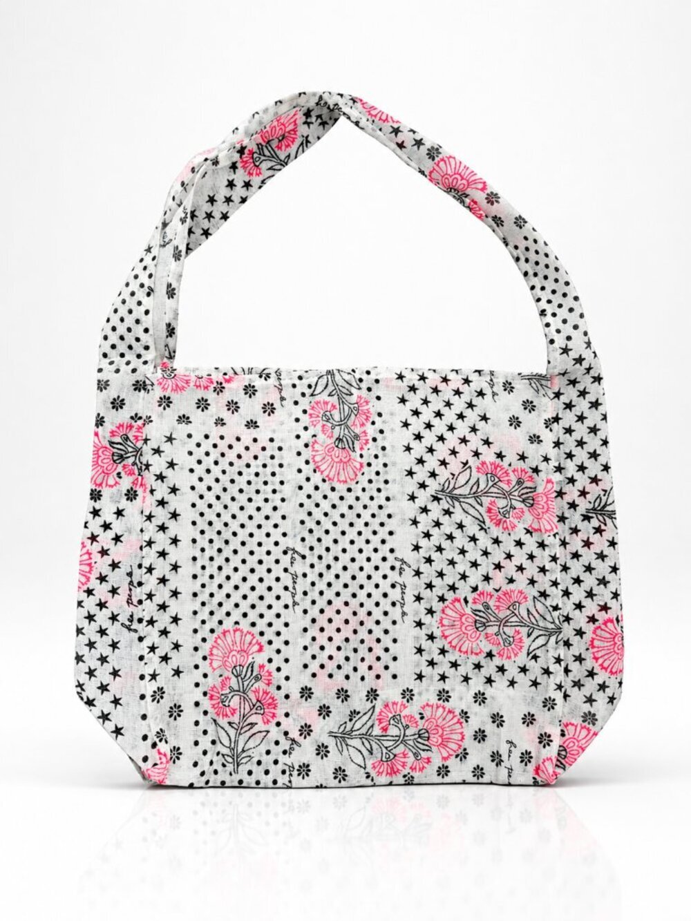 FREE PEOPLE Muslin Gauze Tote Bag Crossbody Limited Edition Pink NEW